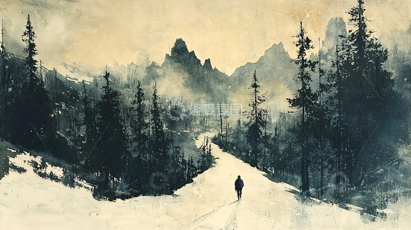 高清大图下载【趣麦麦图】水墨画