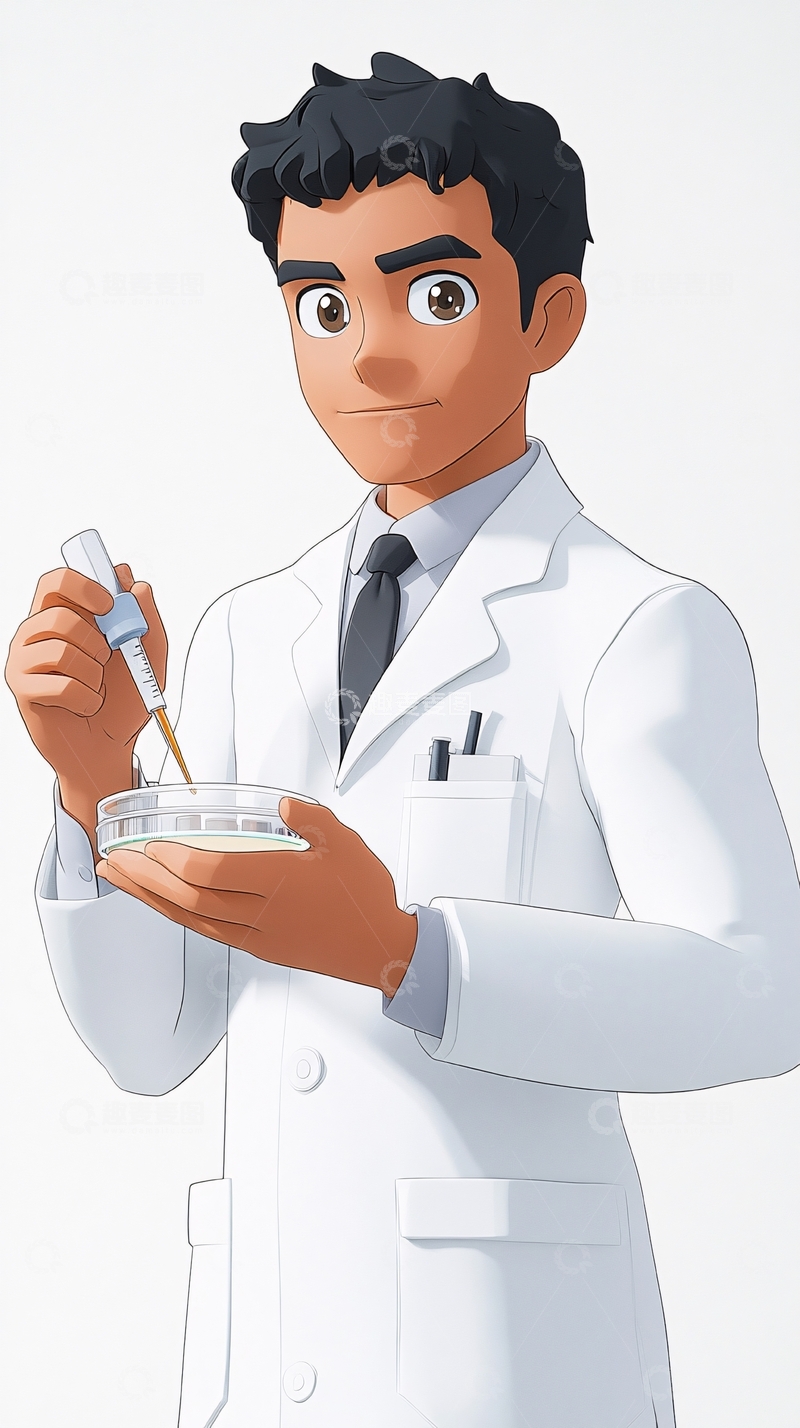 高清大图下载【趣麦麦图】年轻科学家