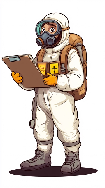 穿着防护服的人