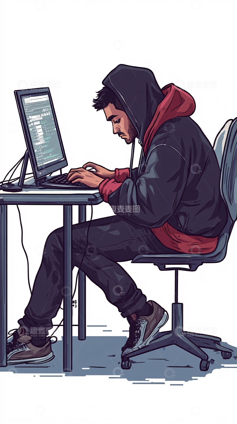 高清大图下载【趣麦麦图】程序员