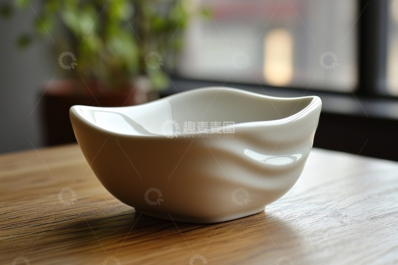 高清大图下载【趣麦麦图】白色陶瓷小碗