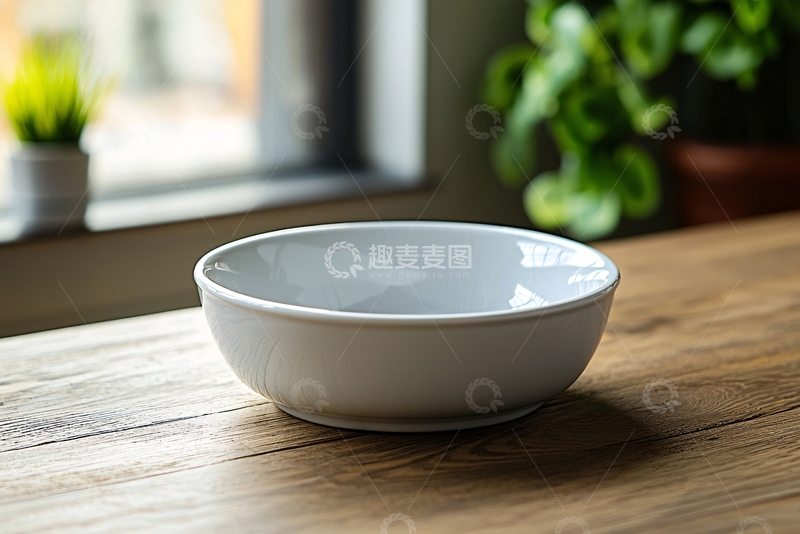 高清大图下载【趣麦麦图】白色陶瓷碗