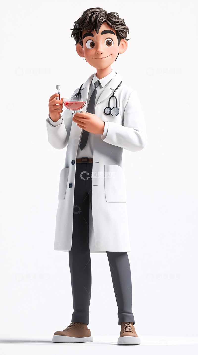 高清大图下载【趣麦麦图】卡通医生