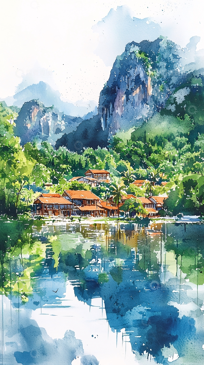 高清大图下载【趣麦麦图】山水画