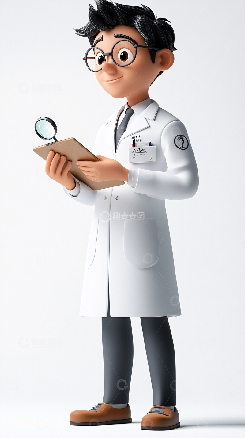 高清大图下载【趣麦麦图】卡通医生