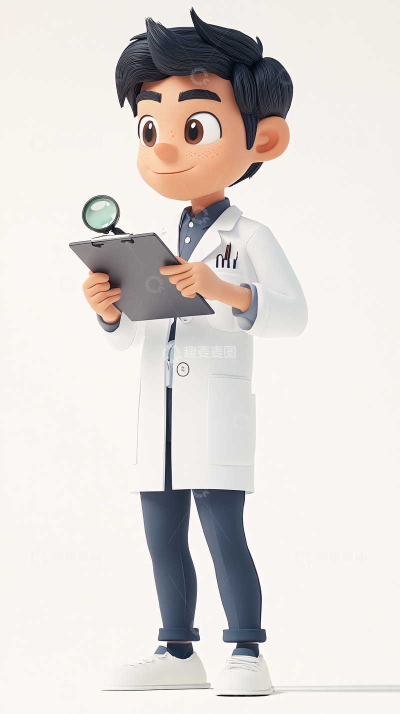 高清大图下载【趣麦麦图】卡通医生