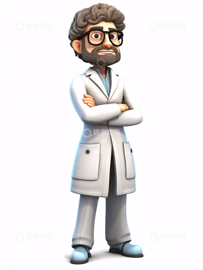 高清大图下载【趣麦麦图】卡通医生