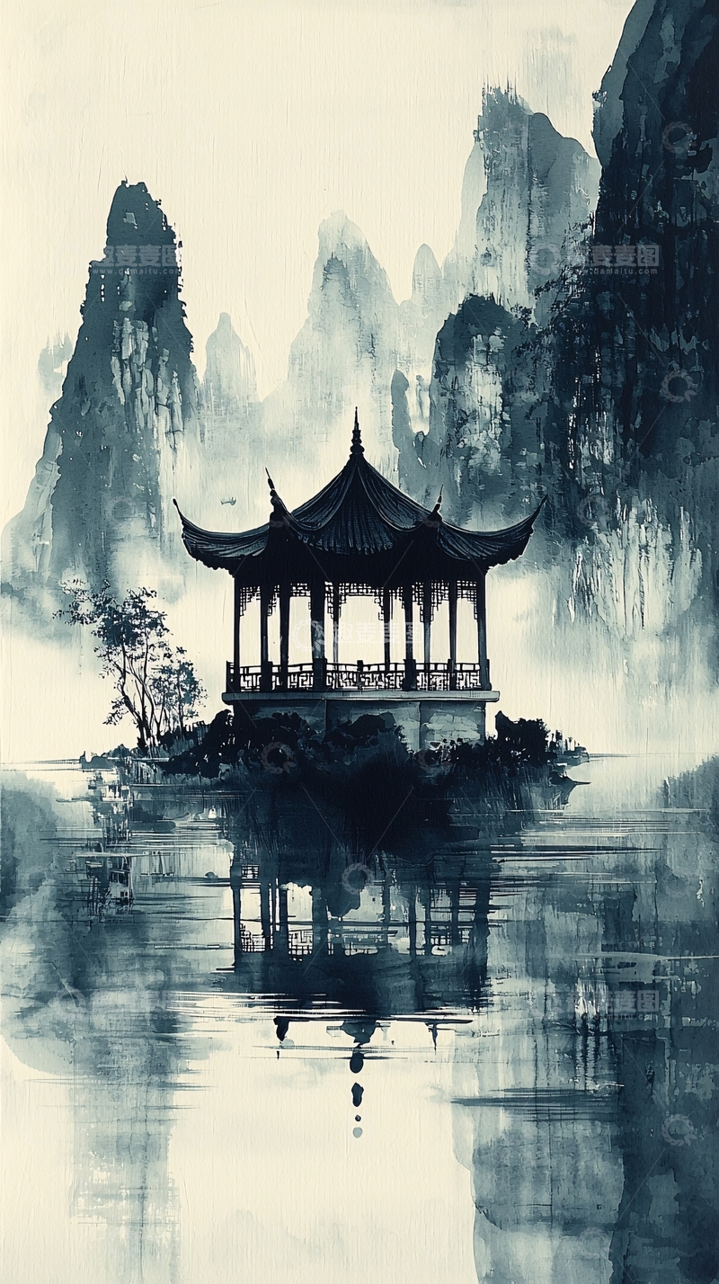 高清大图下载【趣麦麦图】水墨画