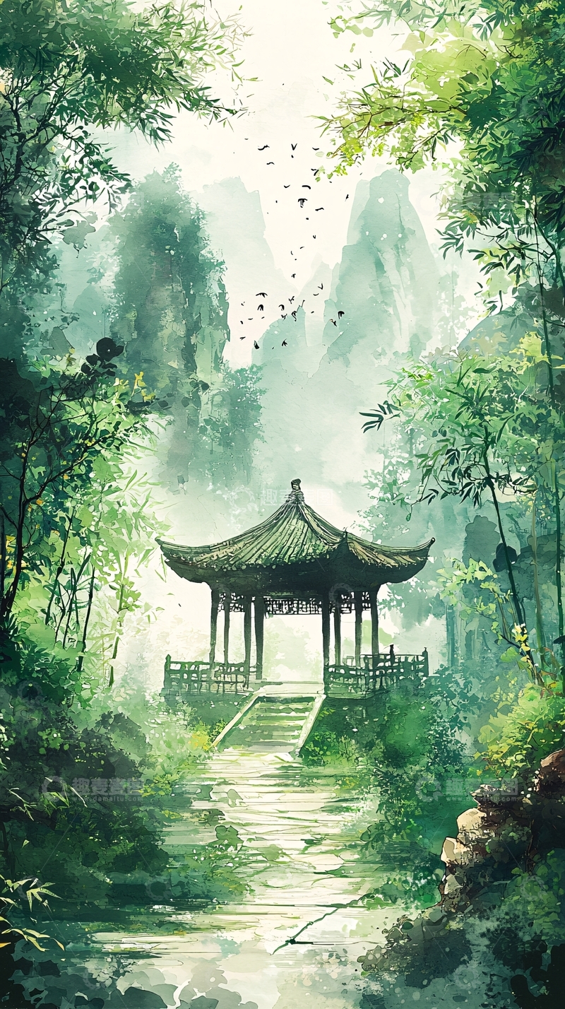 高清大图下载【趣麦麦图】水墨画