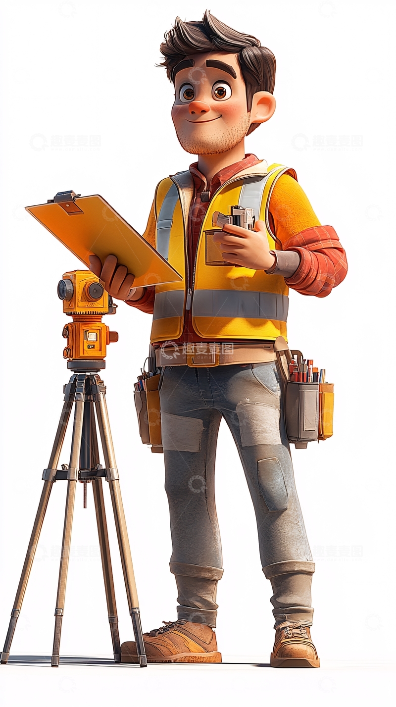 高清大图下载【趣麦麦图】卡通工程师