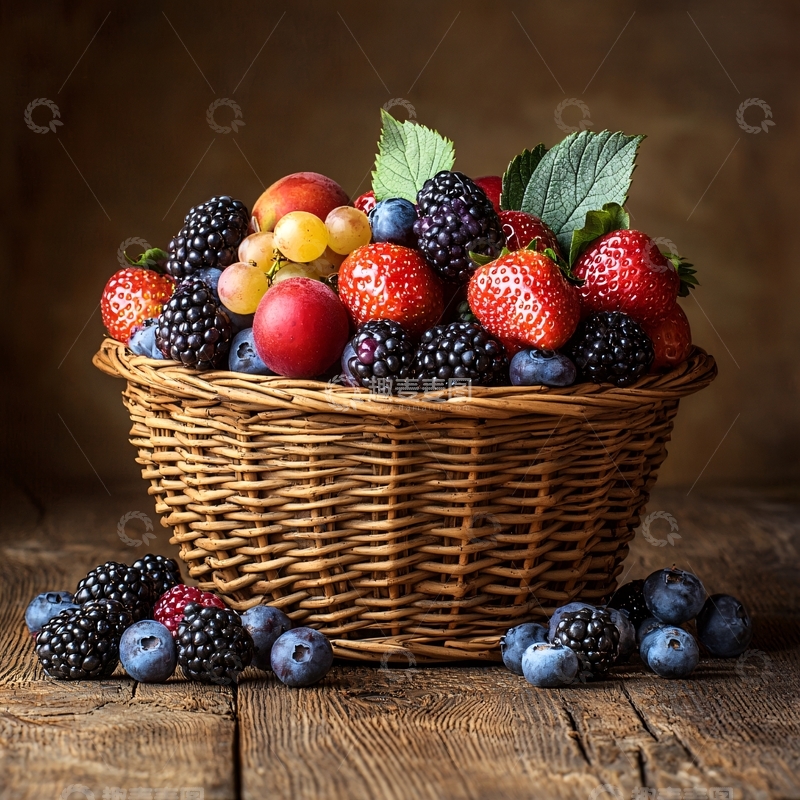 高清大图下载【趣麦麦图】水果篮