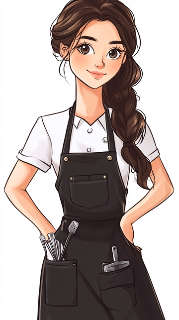 可爱女生美甲师