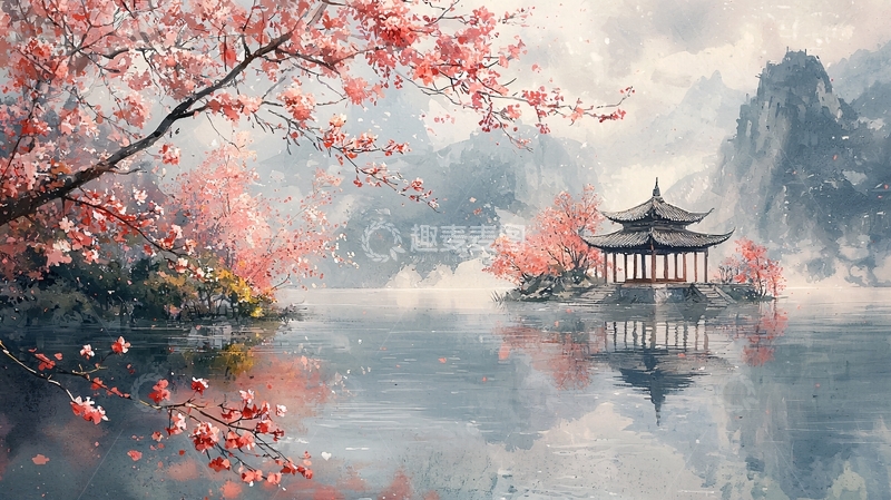 高清大图下载【趣麦麦图】水墨画