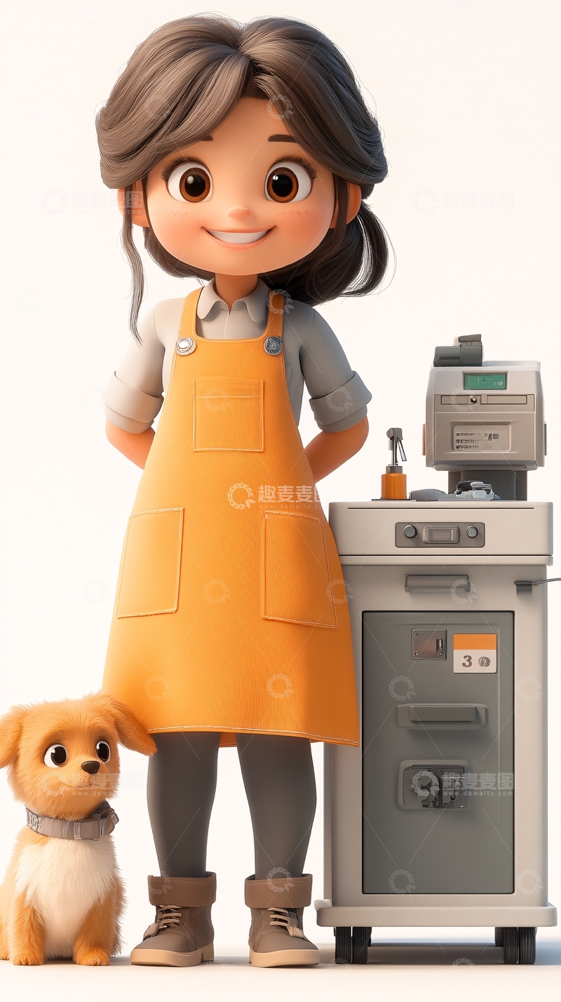 高清大图下载【趣麦麦图】卡通女孩89