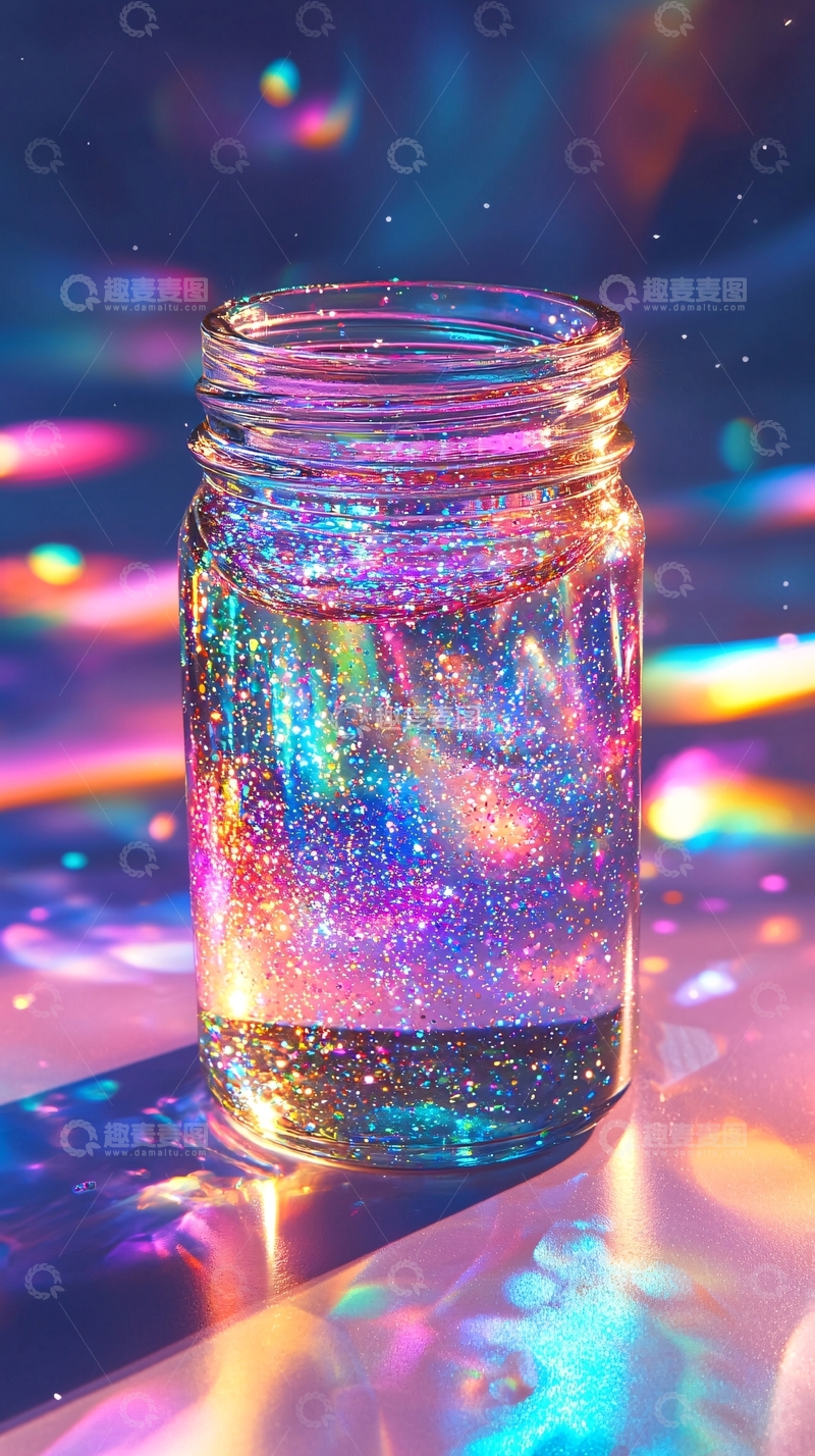 高清大图下载【趣麦麦图】星空在瓶子里闪耀