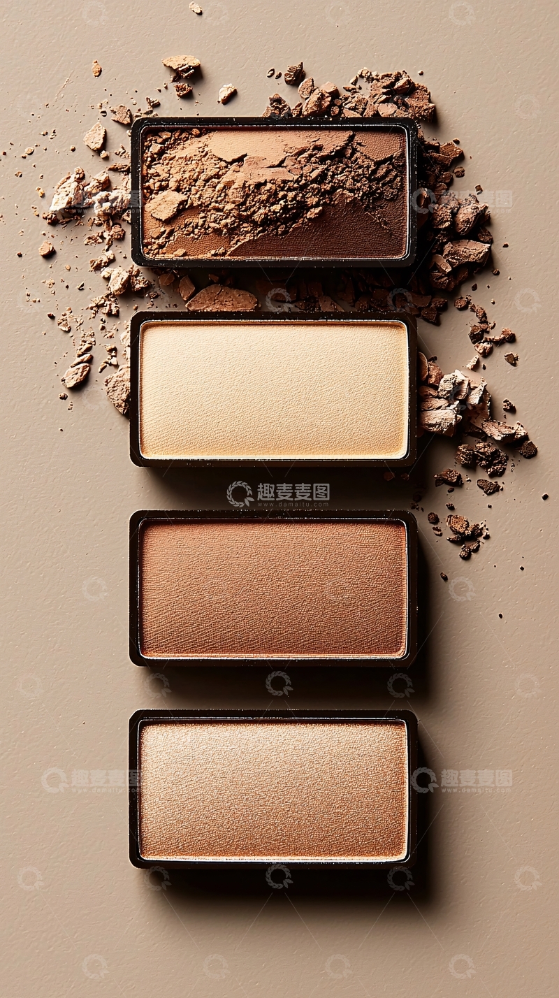 高清大图下载【趣麦麦图】四色眼影盘