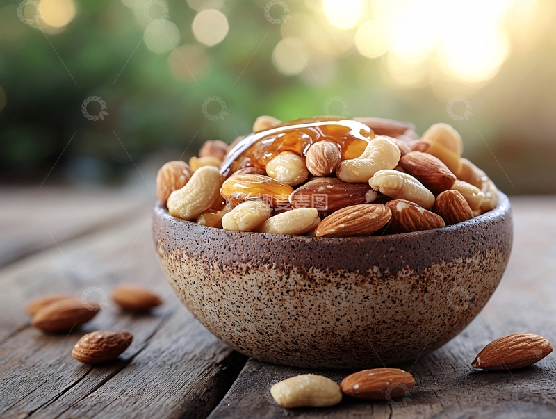 高清大图下载【趣麦麦图】坚果碗特写