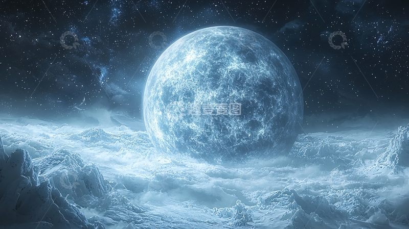 高清大图下载【趣麦麦图】冰冻星球
