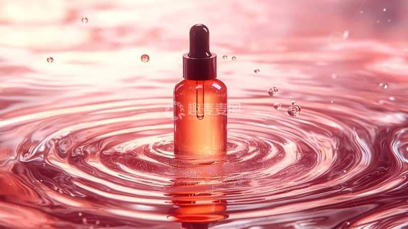 高清大图下载【趣麦麦图】红棕色瓶子精华液