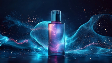 蓝色梦幻香水瓶