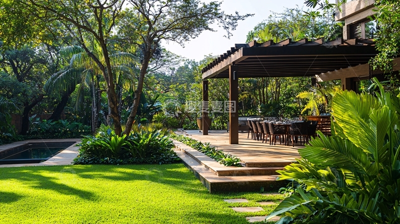 高清大图下载【趣麦麦图】别墅花园景观设计