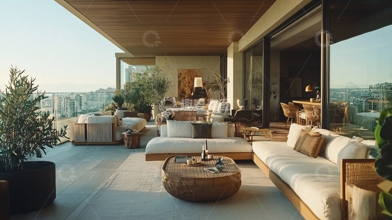 高清大图下载【趣麦麦图】现代简约户外阳台设计