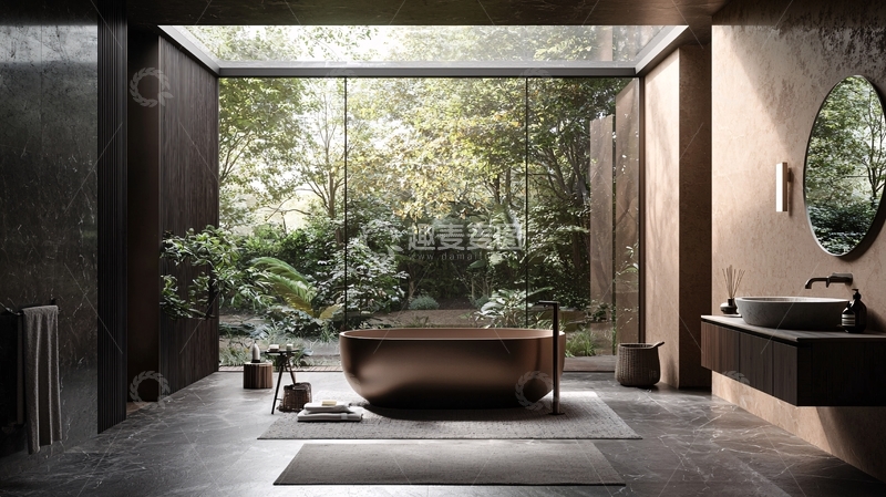 高清大图下载【趣麦麦图】现代简约风格浴室