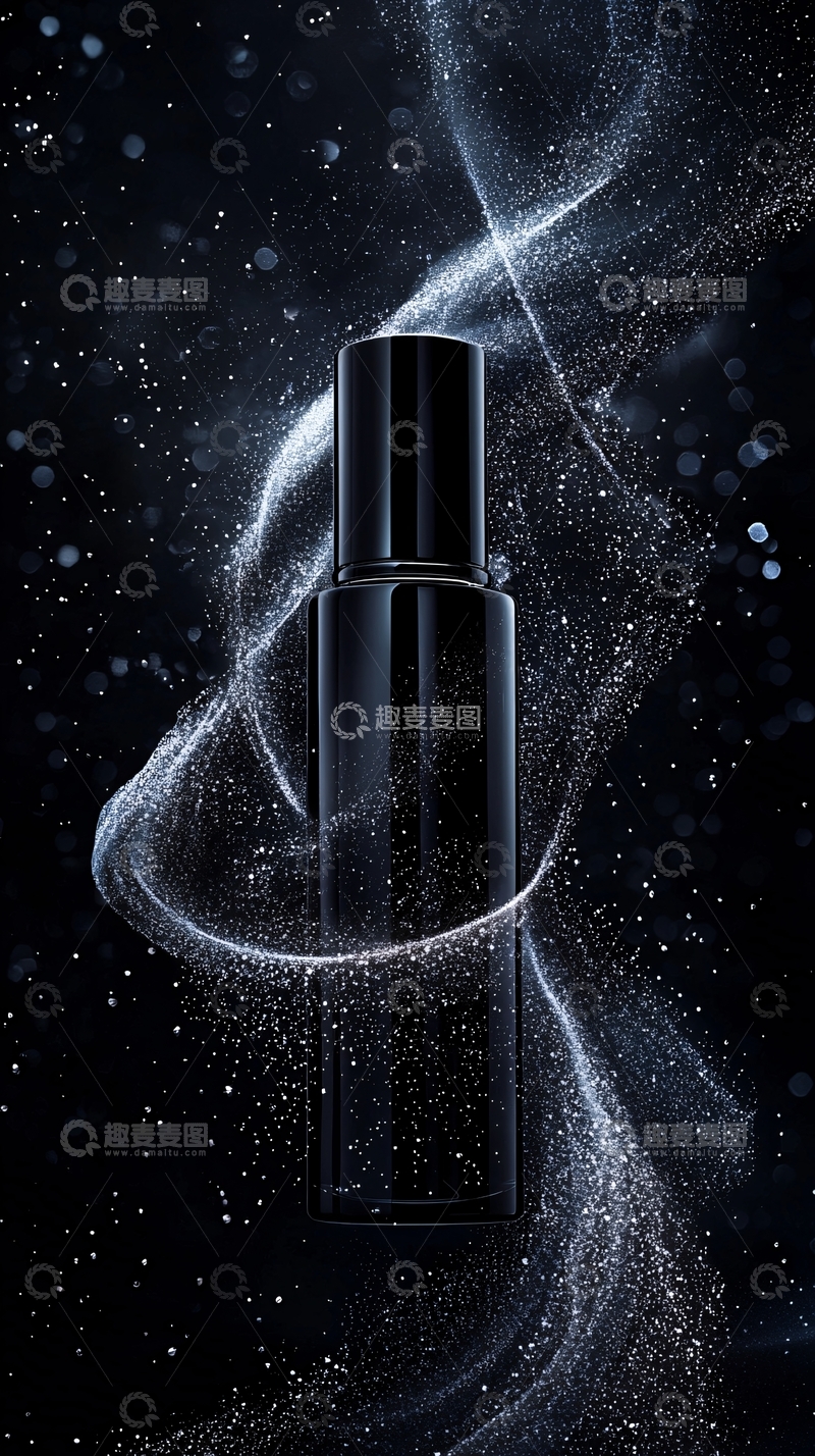 高清大图下载【趣麦麦图】黑色香水瓶