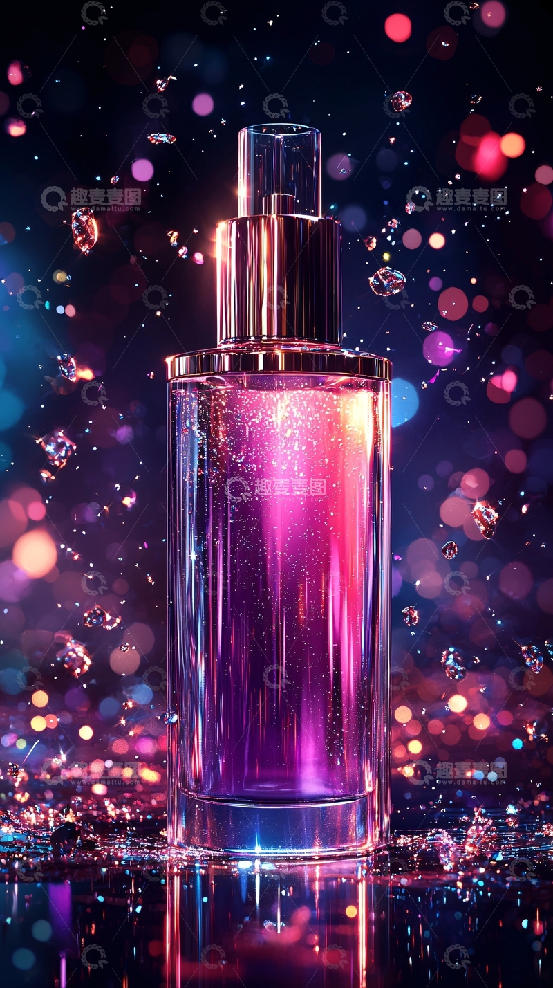 高清大图下载【趣麦麦图】紫色液体瓶身