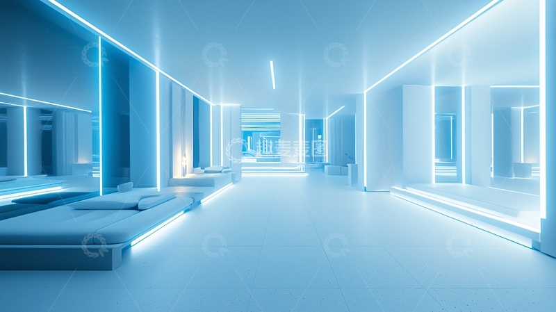 高清大图下载【趣麦麦图】未来科技感长廊