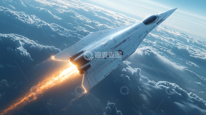 高清大图下载【趣麦麦图】未来概念飞机