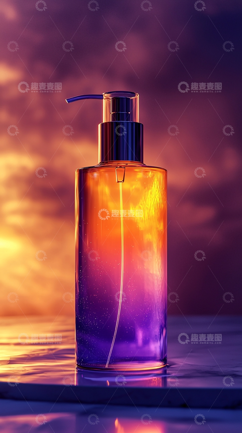 高清大图下载【趣麦麦图】金色液体瓶身
