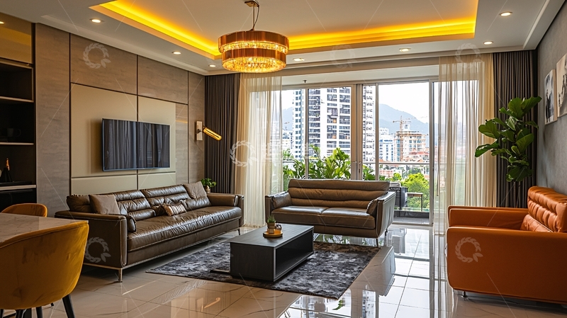 高清大图下载【趣麦麦图】现代简约风格客厅43