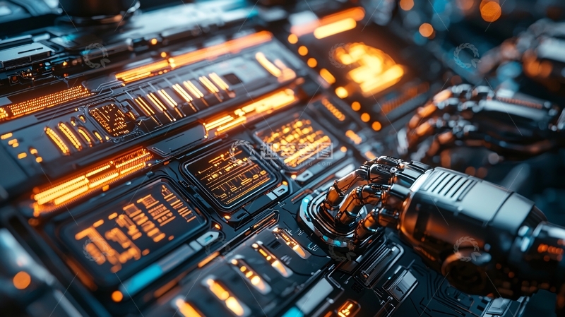 高清大图下载【趣麦麦图】未来科技控制面板