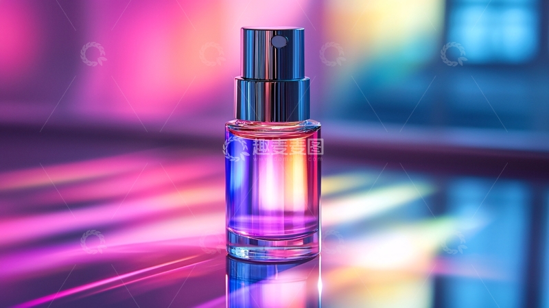 高清大图下载【趣麦麦图】炫彩灯光下的小喷瓶