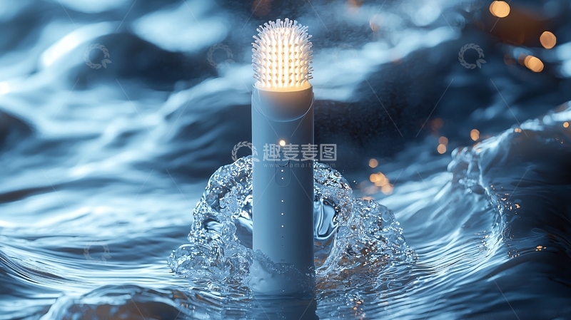 高清大图下载【趣麦麦图】白色硅胶牙刷