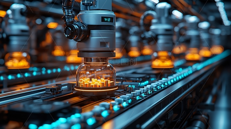 高清大图下载【趣麦麦图】自动化生产线