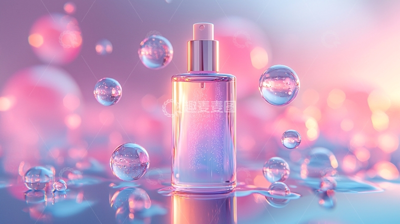 高清大图下载【趣麦麦图】护肤品精华液瓶