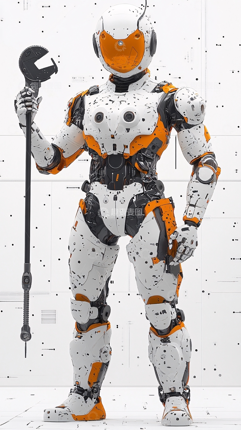 高清大图下载【趣麦麦图】未来科技感机器人