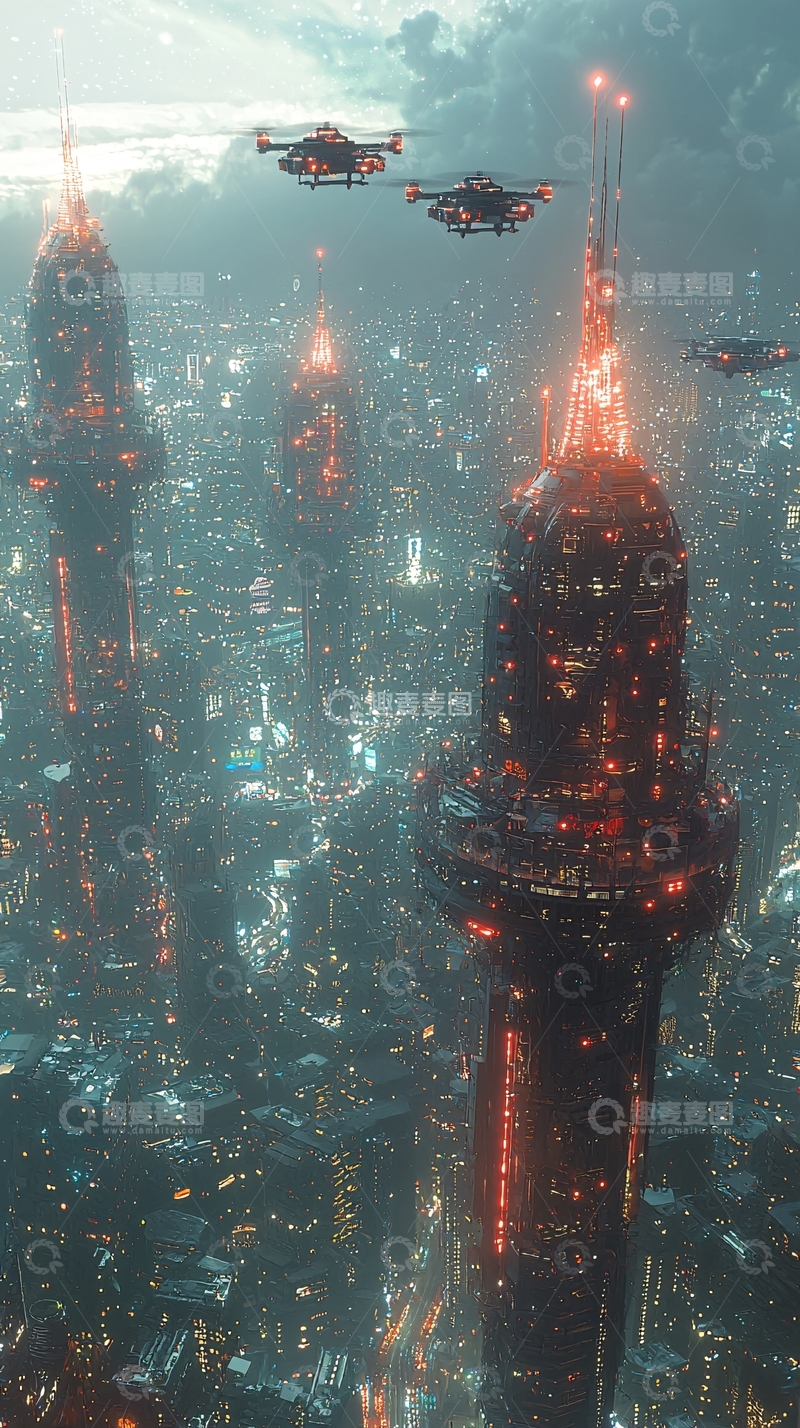 高清大图下载【趣麦麦图】未来都市
