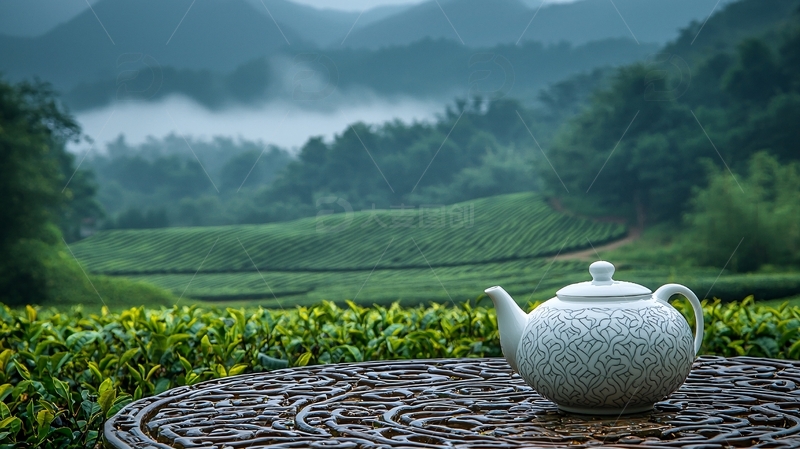 高清大图下载【趣麦麦图】茶壶茶园风景