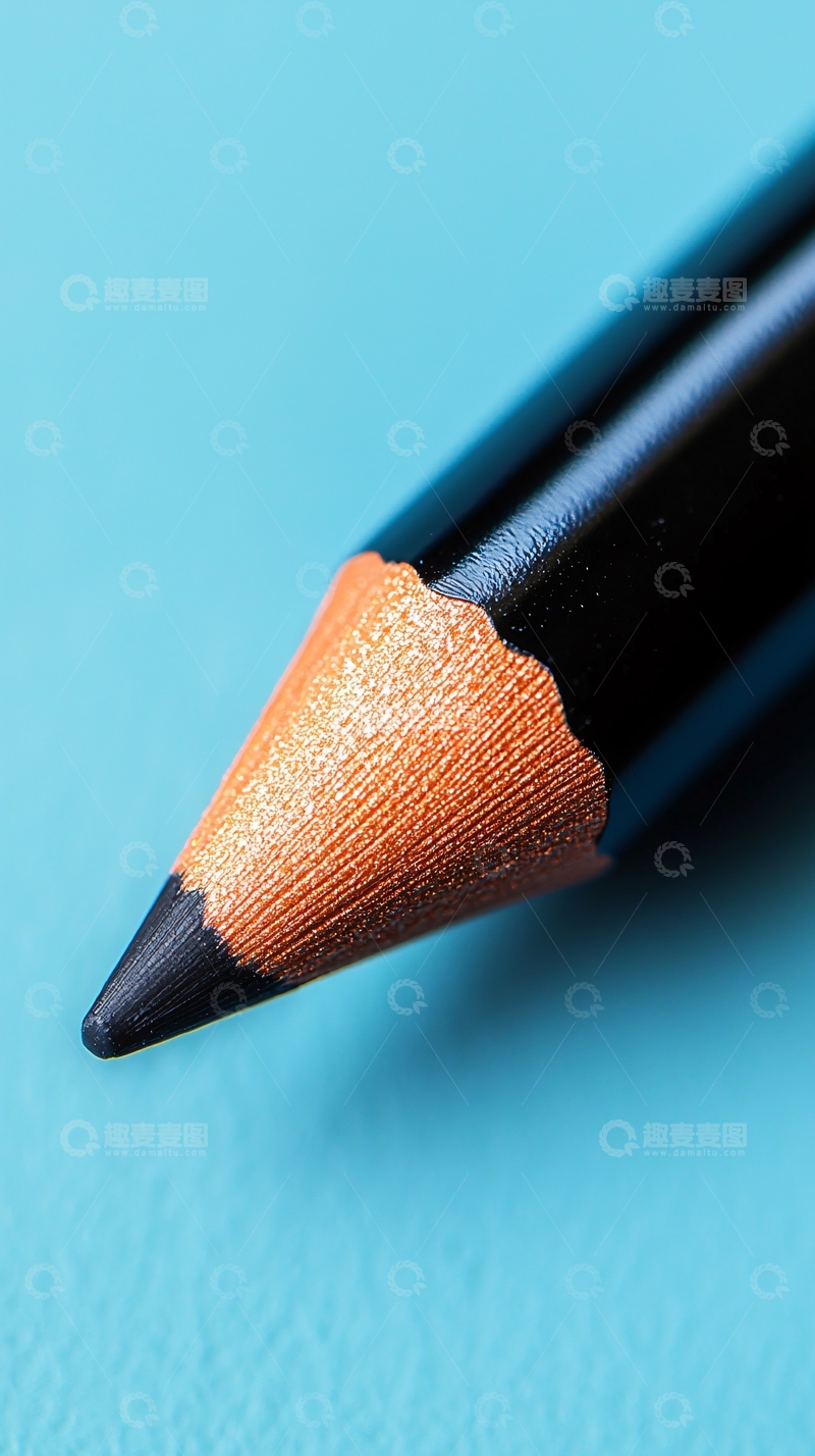 高清大图下载【趣麦麦图】-黑色铅笔尖特写