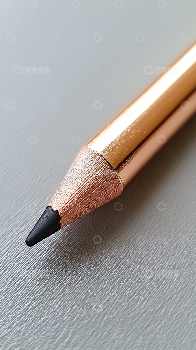 高清大图下载【趣麦麦图】金色铅笔特写