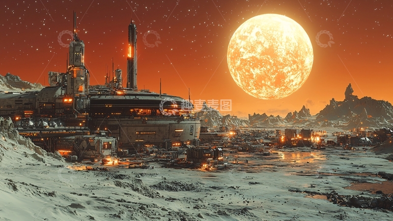 高清大图下载【趣麦麦图】月球基地5
