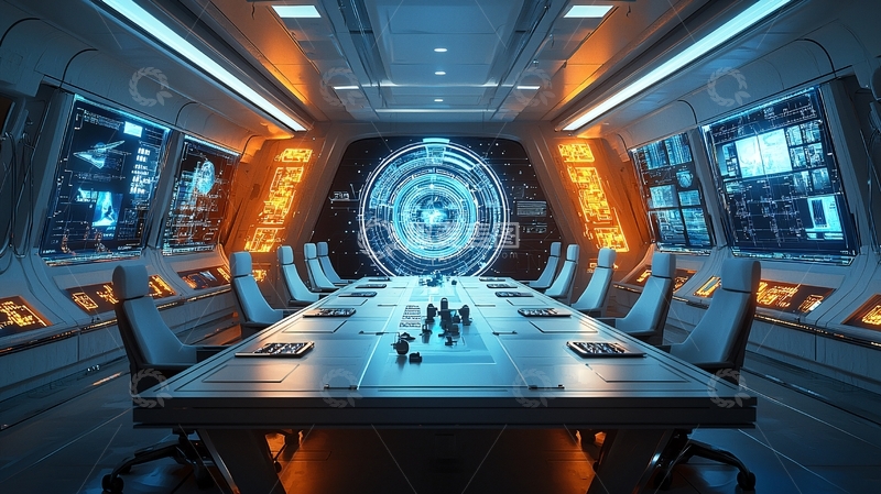 高清大图下载【趣麦麦图】未来科技会议室