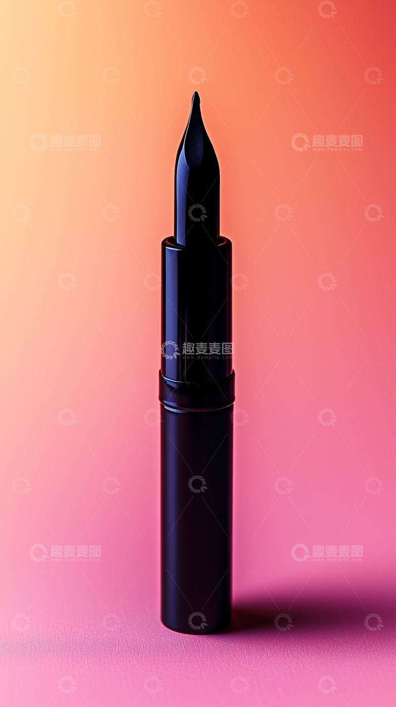 高清大图下载【趣麦麦图】黑色钢笔特写