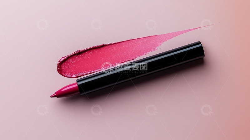 高清大图下载【趣麦麦图】粉色口红膏体涂抹