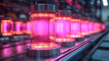 粉色发光玻璃管