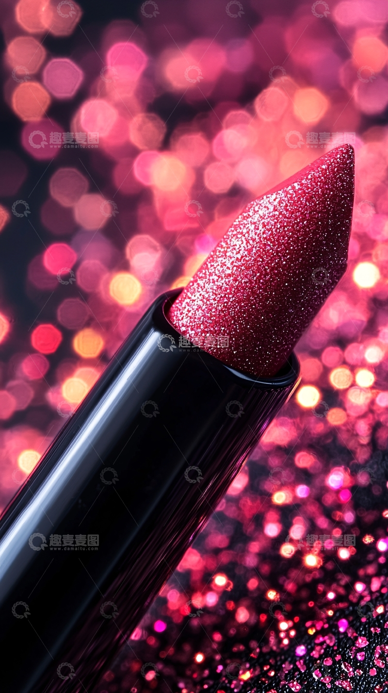 高清大图下载【趣麦麦图】闪亮唇膏特写