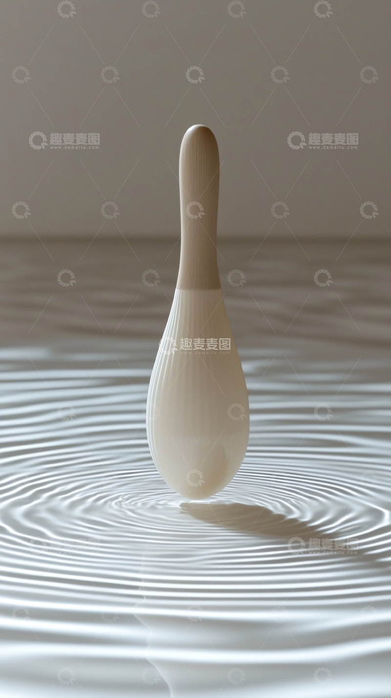 高清大图下载【趣麦麦图】白色瓶子水波涟漪